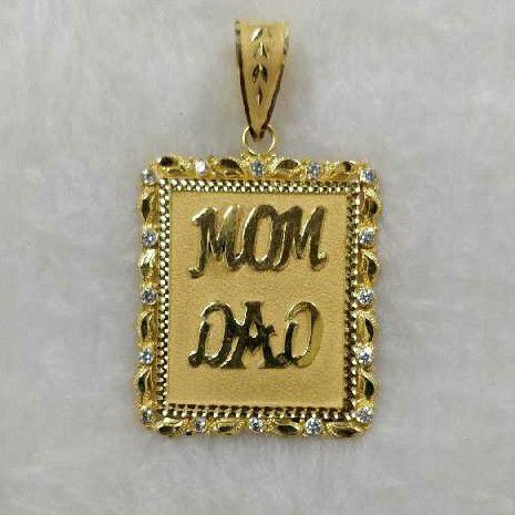 916 Gold Mom-Dad Pendant