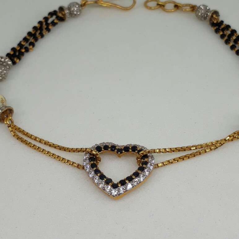 916 Black Beads Ladies Bracelet lk/1450