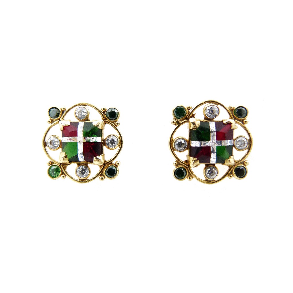 18K Gold Colour Stone Tops