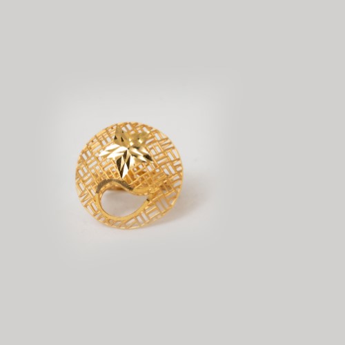 22kt gold plain modern design rings