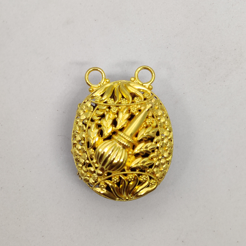 916 Gold Fancy Gent's Rudraksh Pendant