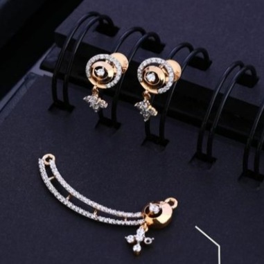 18 carat gold rose gold diamonds pendants set RH-PS451