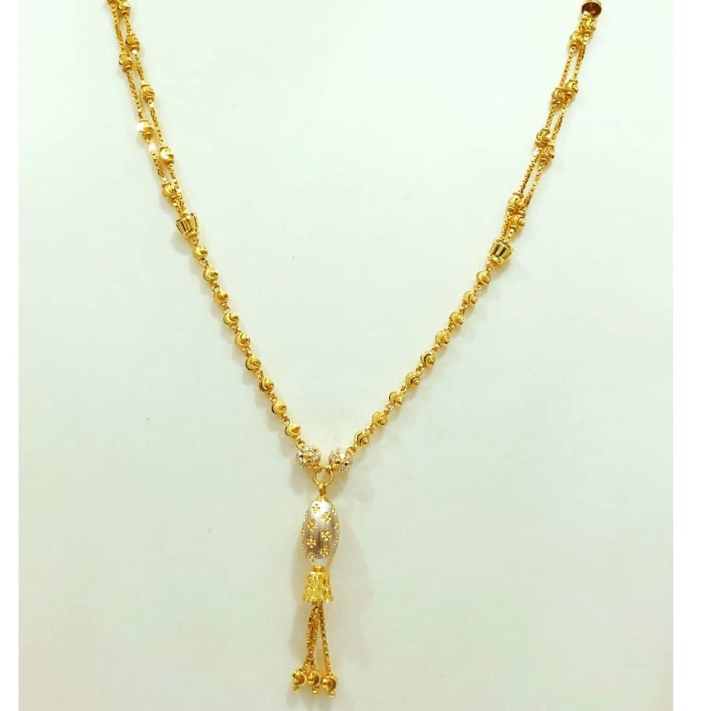 22 carat gold ladies zumar dokiya chain RH-DC719