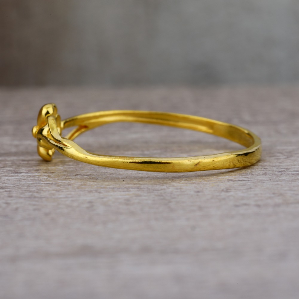 Ladies 916 Gold Plain Fancy Ring -LPR02