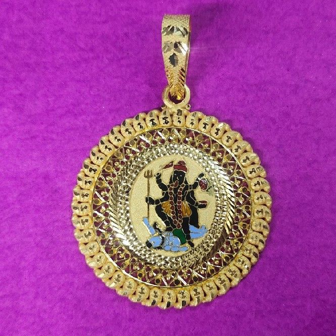 916 Gold Antique Mahakhali Ma Mina Pendant