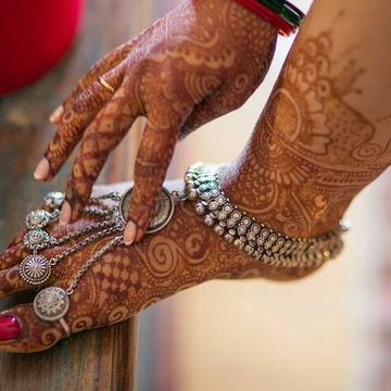 Antique Silver Payal by 
