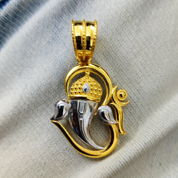 916 Gold Ganapati Fancy & Minakari Pendants