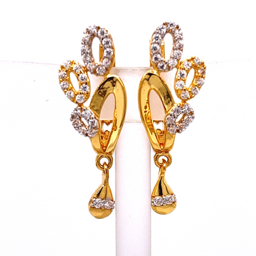 Gold CZ Earrings by 