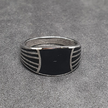 silver gents ring by 
